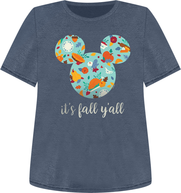 Disney It's  Plus SizeY'all Mickey Mouse Women's Short Sleeve Graphic T-shirts