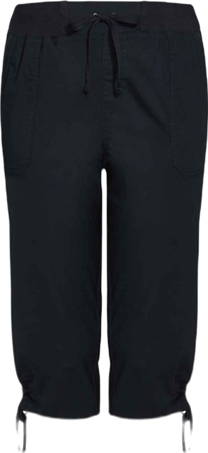 Women's Plus Size Cotton Cinch Capri