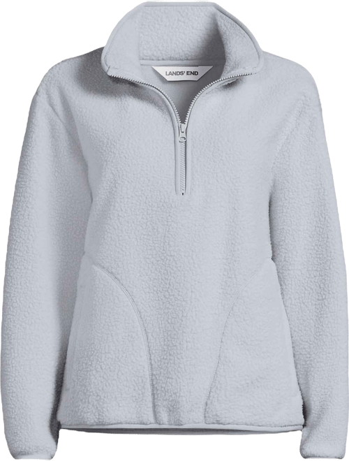 Women's Petite Half Zip Cozy High Pile Fleece Pullover