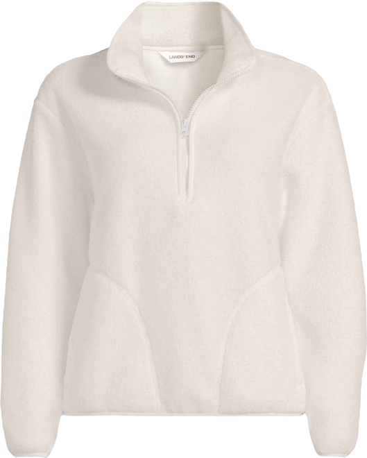 Women's Petite Half Zip Cozy High Pile Fleece Pullover