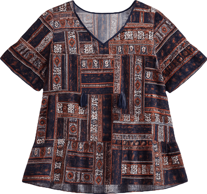 Women's Plus Size Flutter Sleeve Top