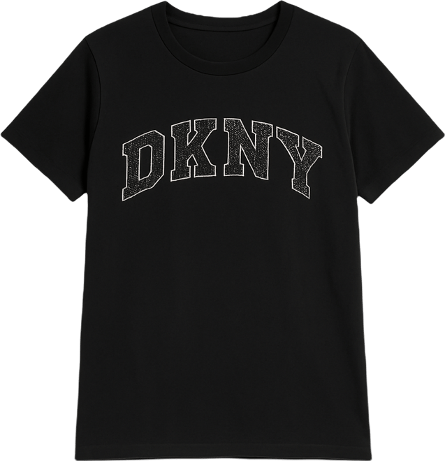 Women's Arched Exploded Rhinestone Crewneck T-Shirt