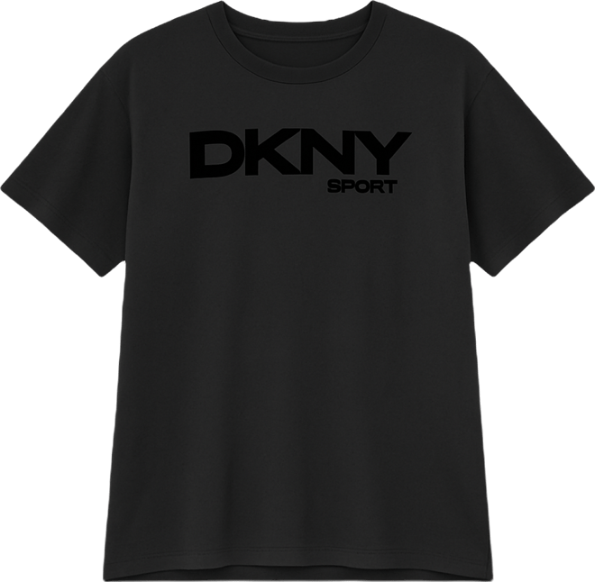 Women's Flocked Logo Drop Shoulder T-Shirt