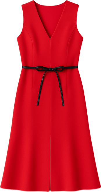 knee length dresses for ladies Sleeveless Cowl Neck Midi Dress | A-Line Dress