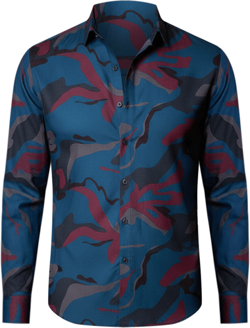 Men's Midnight Blue Impressia Regular Shirt