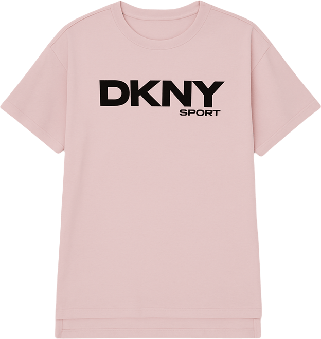 Women's Flocked Logo Drop Shoulder T-Shirt