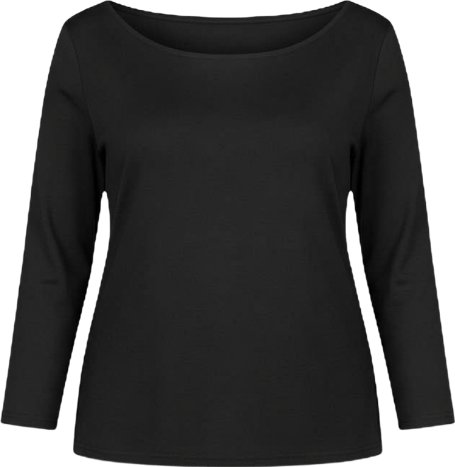 Trendy Plus Boat-Neck Long-Sleeve Top, Macy's Exclusive
