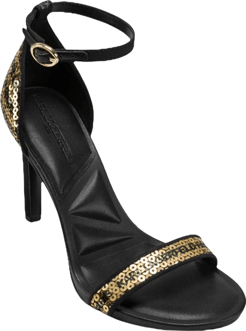 Kenz Logo Sequin Dress Sandals