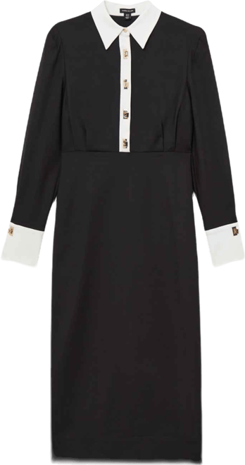 Women's Techno Cotton Shirt Maxi Shirt Dress