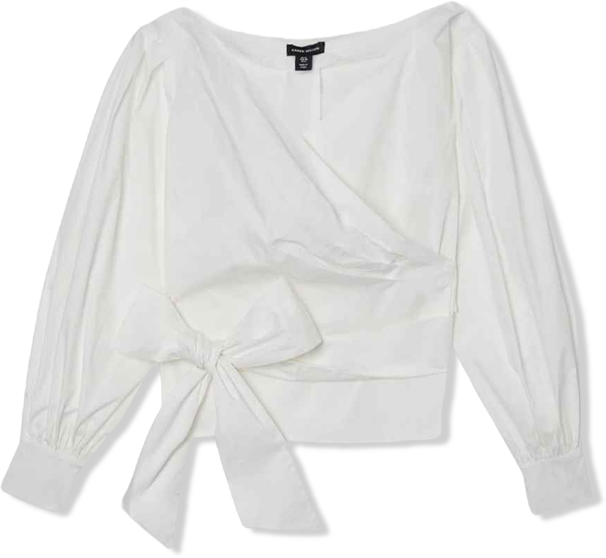 Women's Woven Wrap Detail Blouse