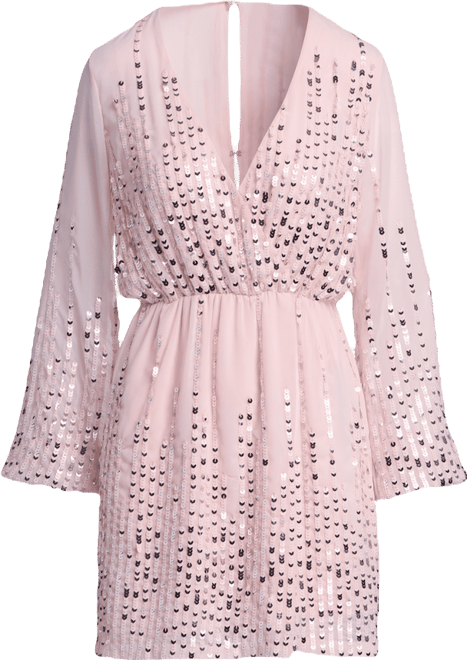 pink surplice dress Hot Pink Surplice Midi Dress - Asymmetrical Dress - Crepe Dress