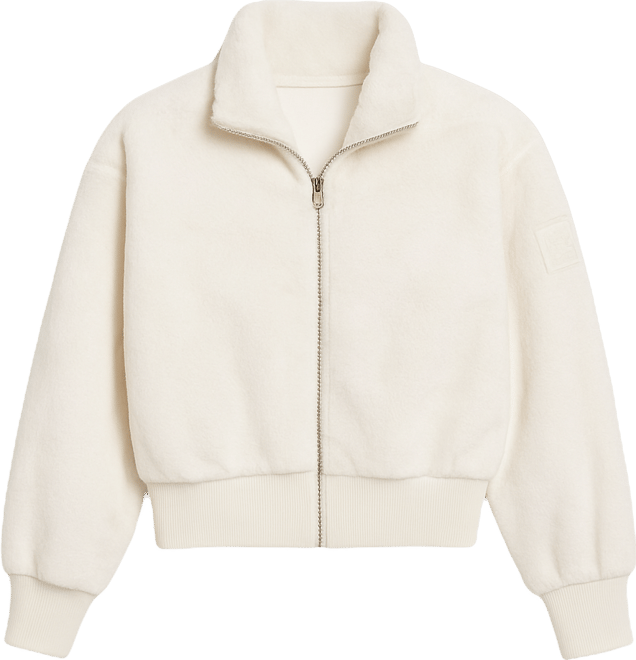 Sport Women's Faux-Fur Zip-Front Bomber Jacket