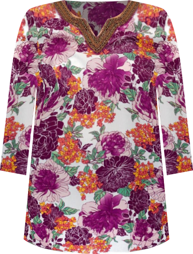 Women's Beaded Embellishment Tunic