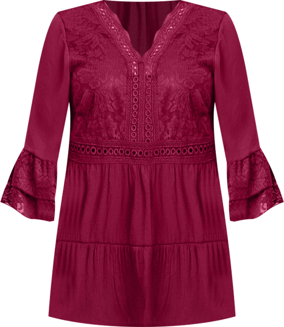 Women's Wallflower Lace Detail Tunic