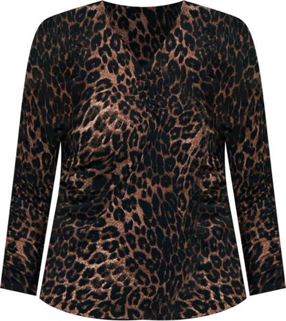 Women's Naomi Print Gathered Sleeve Top