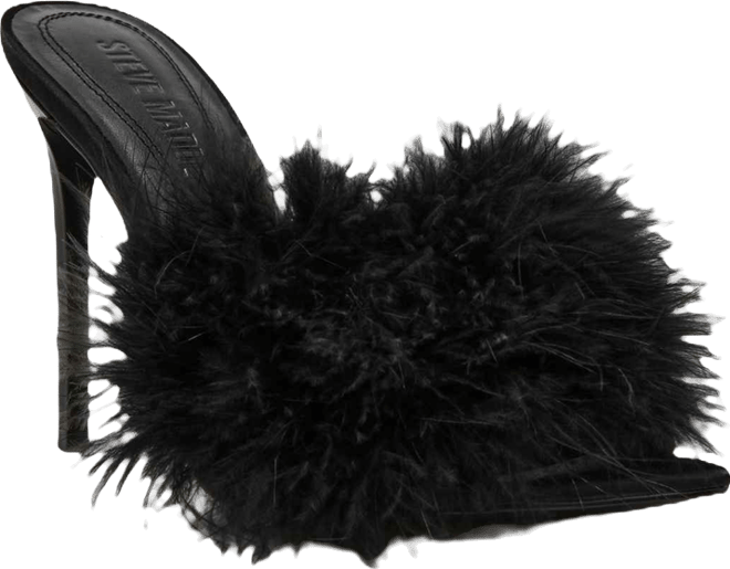 Women's Ashbey Feather Stiletto Dress Mules