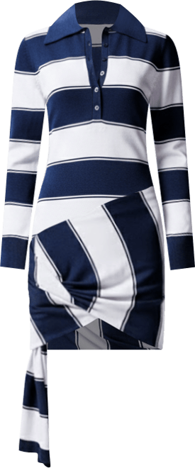 Women's Striped polo dress