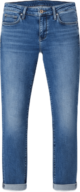 Women's Mavi Emma Slim Boyfriend In Mid Brushed Tribeca