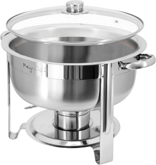 7.9 Quart Round Stainless Steel Professional Chafing Dish/Food Warmer/Buffet Server Serving Trays