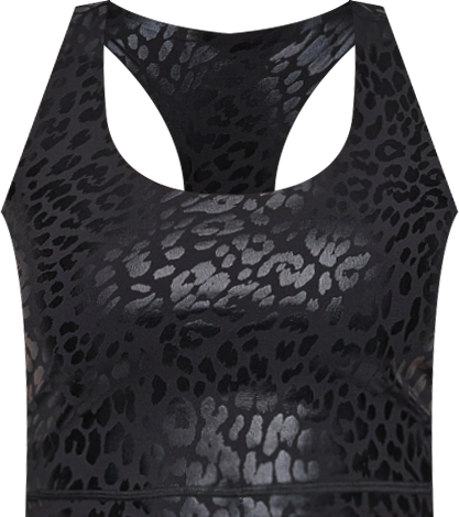 Women's Printed Long Racerback Sports Top