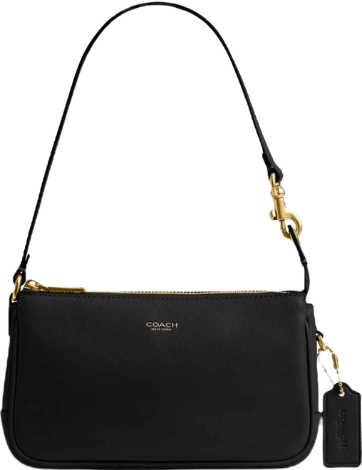 【希少】OLD COACH Dulles Bag leather black COACH Leather Black Handbag 