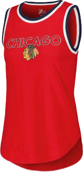 Women's Red Chicago Blackhawks Strategy Tank Top