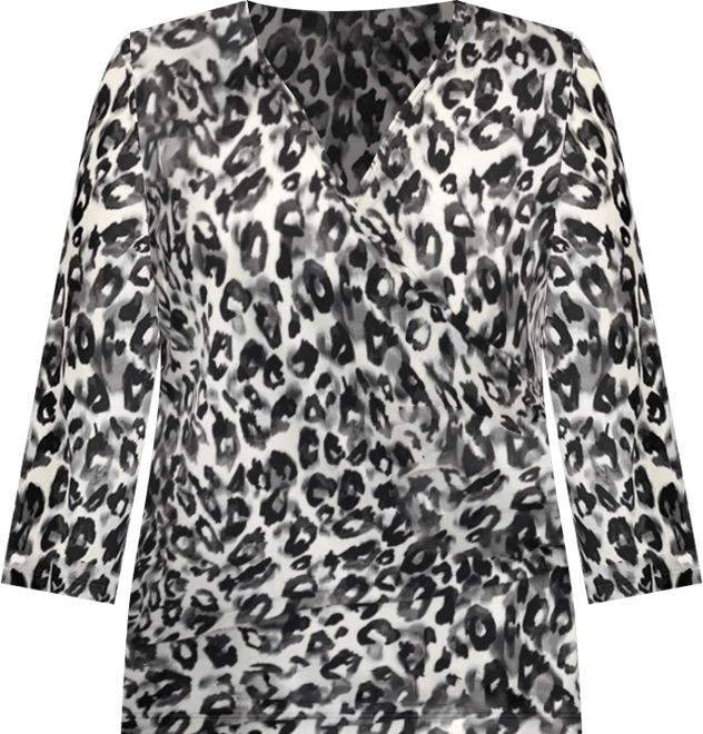 Women's Side Ruched Faux Wrap Top