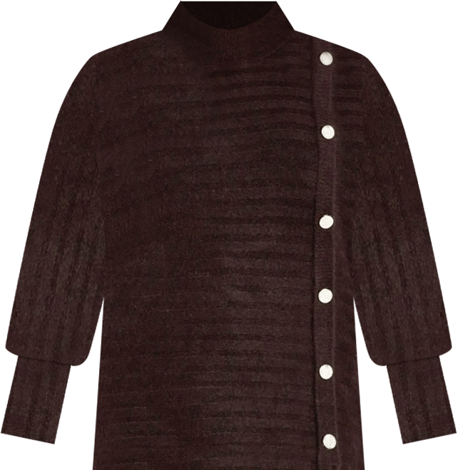 Women's Beata Asymmetrical Button Knit Sweater