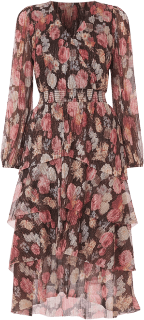 Women's Ruffle Midi Dress