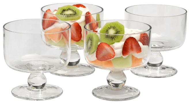 4-Piece Glass Salad Bowl Set