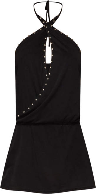 Edikted Studded Drop Waist Backless Mini Dress | Bloomingdale's Women