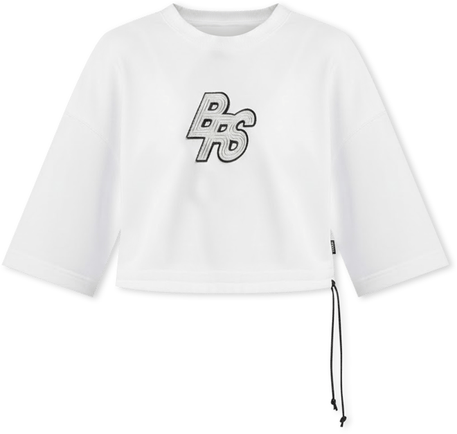 Nike Sportswear Phoenix Fleece เสื้อแขนสั้นเอวลอยผ้าเฟรนช์เทรีผู้หญิง