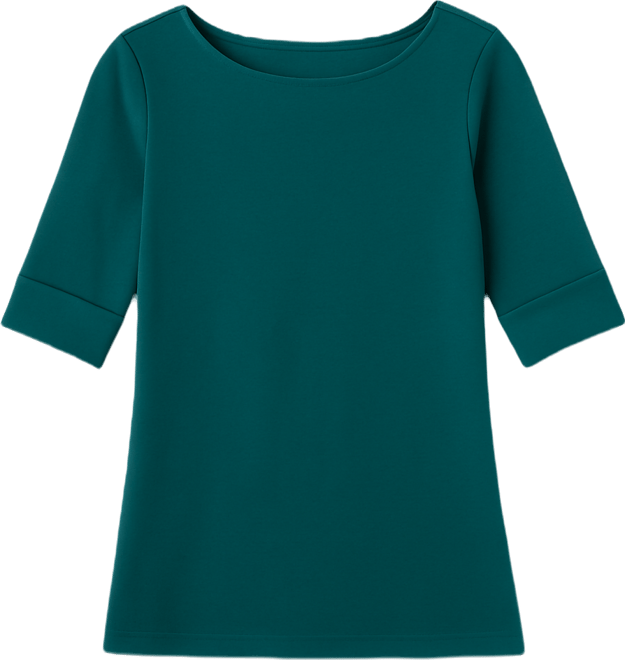 Women's Alanis Boat Neck Elbow-Sleeve T-Shirt