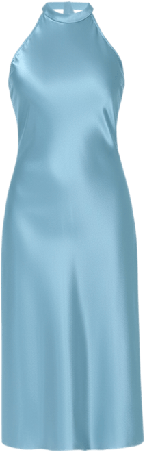 Women's Satin Halter Dress