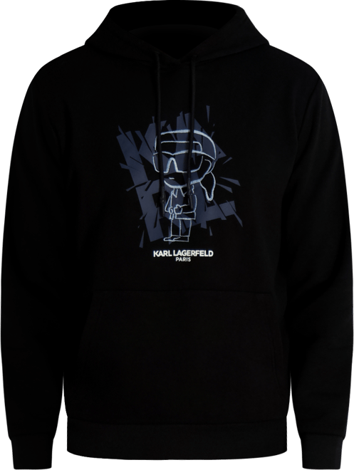 Men's Embroidered Oversized Pull-On Sweatshirt