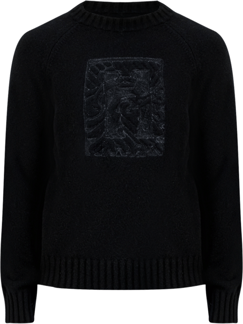 Men's Souveau Relaxed-Fit Long-Sleeve Crewneck Logo Graphic Sweater