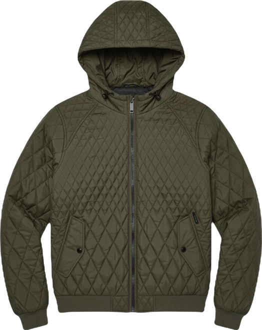 Men's Diamond Quilted Bomber Jacket