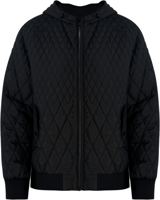 Men's Diamond Quilted Bomber Jacket