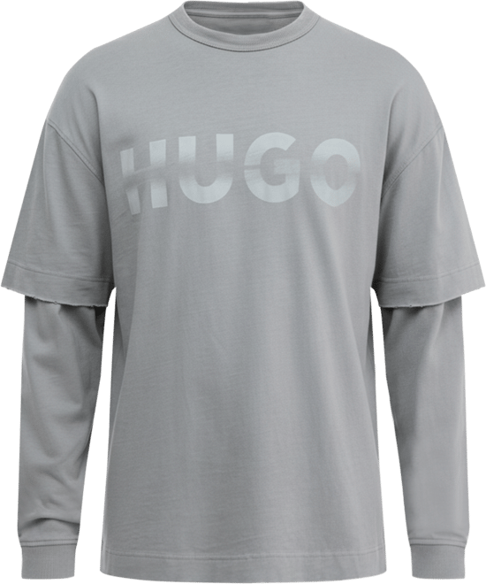 Nenzyon Hybrid-Sleeve Logo T-Shirt