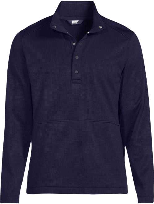 Men's Unisex Grid Tech Snapneck Pullover Shirt