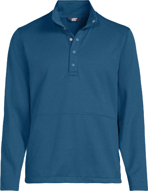 Men's Unisex Grid Tech Snapneck Pullover Shirt