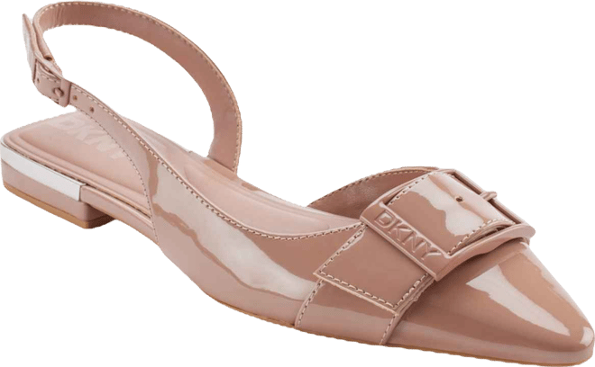 Clemma Buckle Slingback Flats