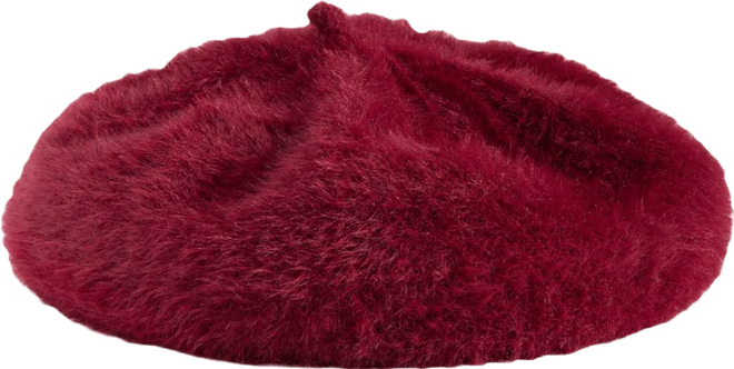 Fuzzy Knit Beret, Macy's Exclusive
