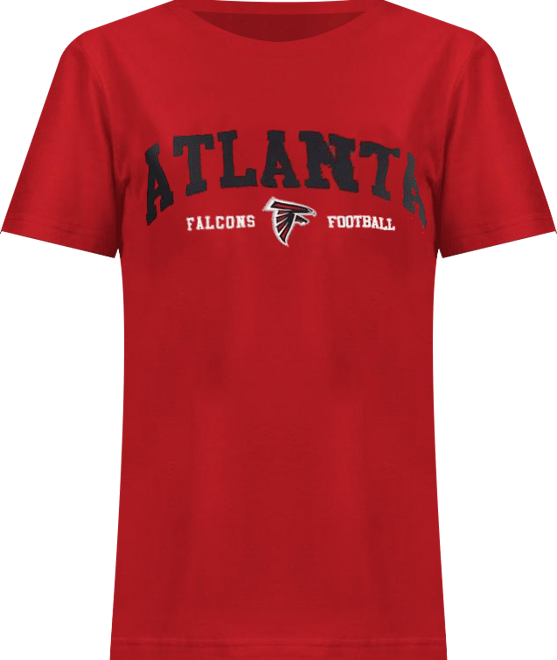 Women's Red Atlanta Falcons Super-Slim Lightweight Winning Crew T-Shirt