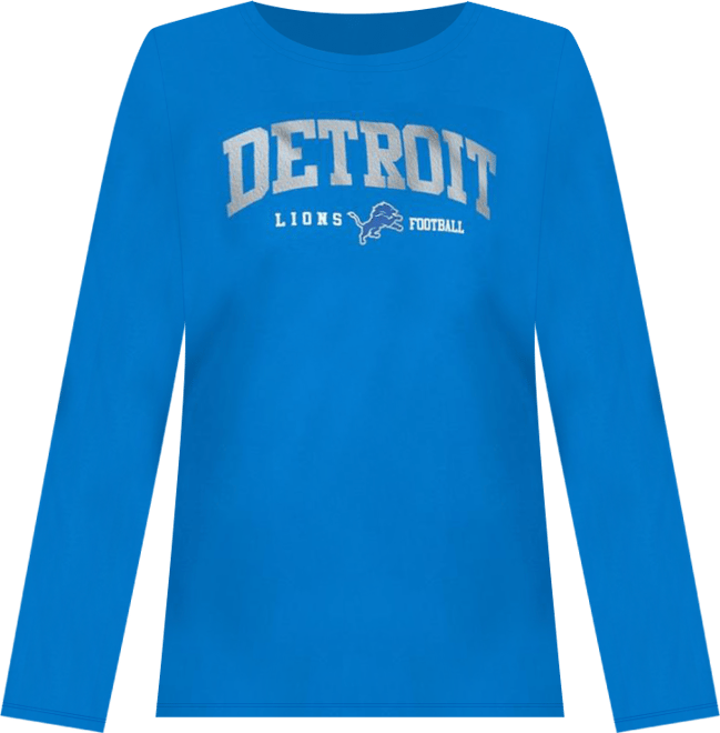 Women's Blue Detroit Lions Best Play Long Sleeve T-Shirt
