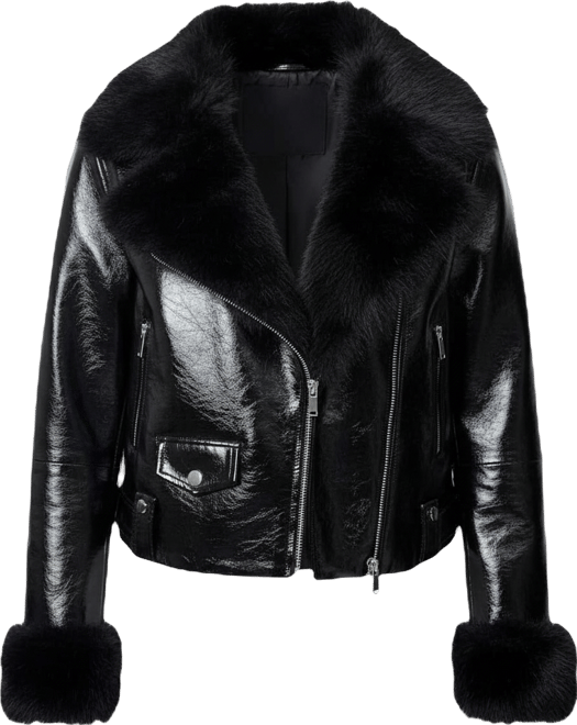 Women's Camryn Crinkled Moto Jacket