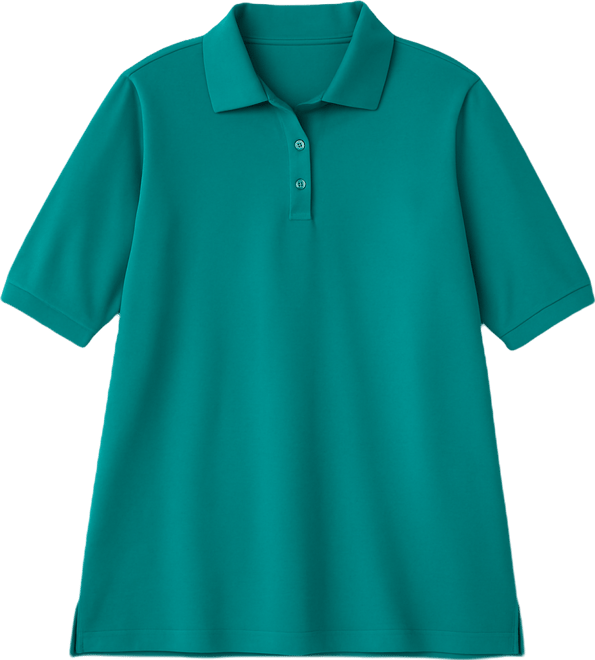 Plus Size Elbow-Sleeve Polo Tunic