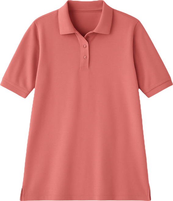 Plus Size Elbow-Sleeve Polo Tunic