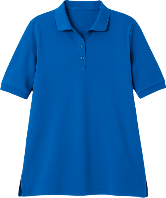 Plus Size Elbow-Sleeve Polo Tunic