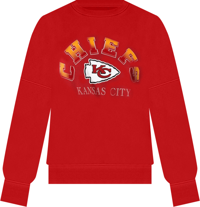 Women's Red Kansas City Chiefs Oversized Feud Sweatshirt
